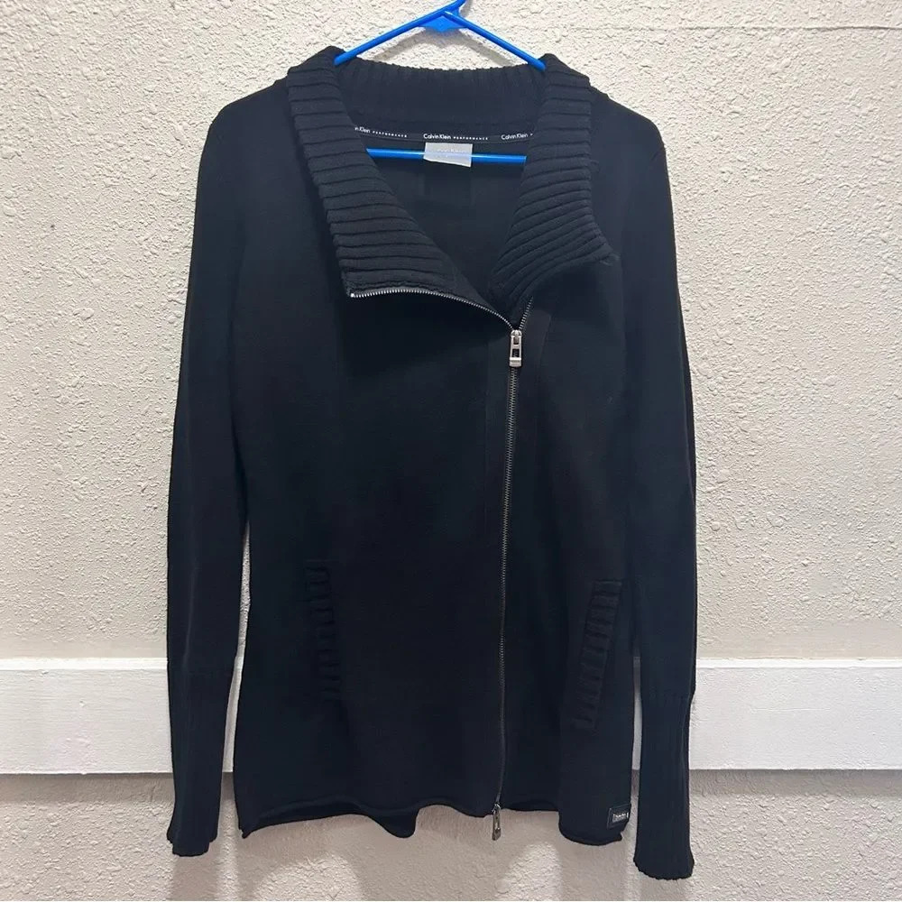 Calvin Klein Performance Black Knit Jacket
